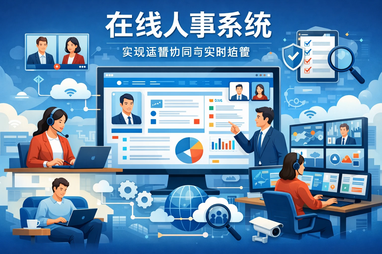 在线人事系统：实现远程协同与实时监管