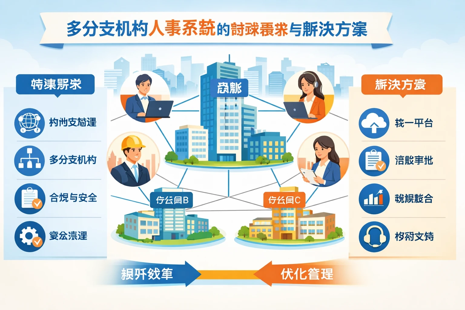 多分支机构人事系统的特殊需求与解决方案