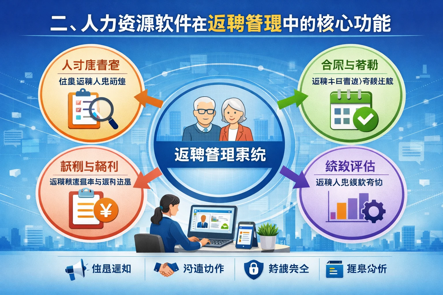 二、人力资源软件在返聘管理中的核心功能