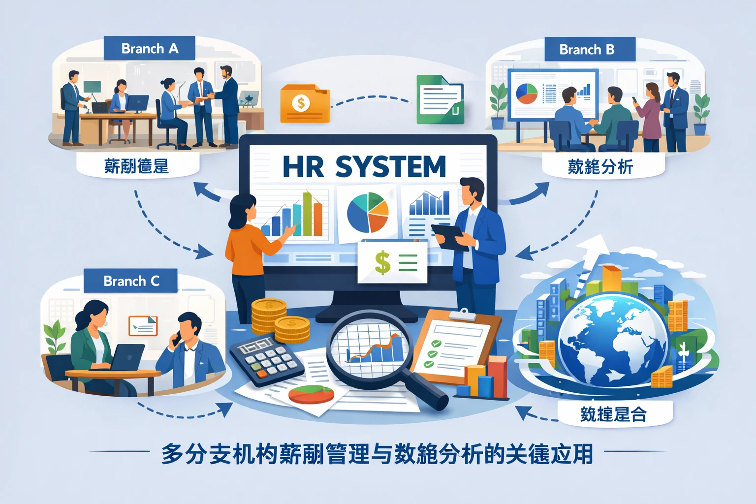 人事系统在多分支机构薪酬管理与数据分析中的关键应用