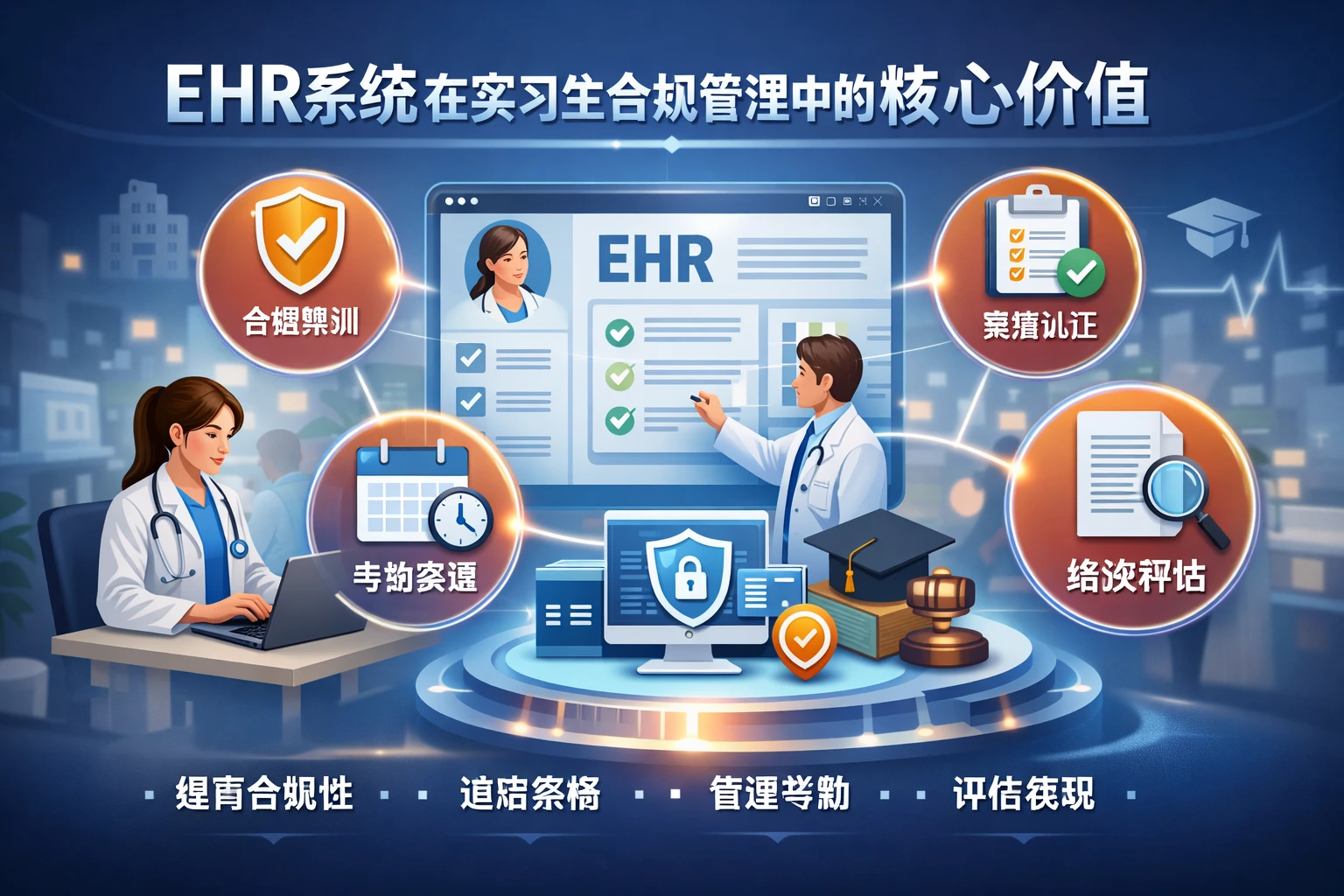 EHR系统在实习生合规管理中的核心价值