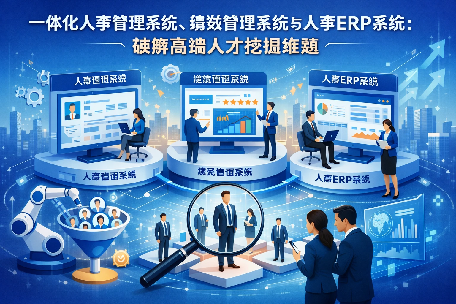 一体化人事管理系统、绩效管理系统与人事ERP系统：破解高端人才挖掘难题