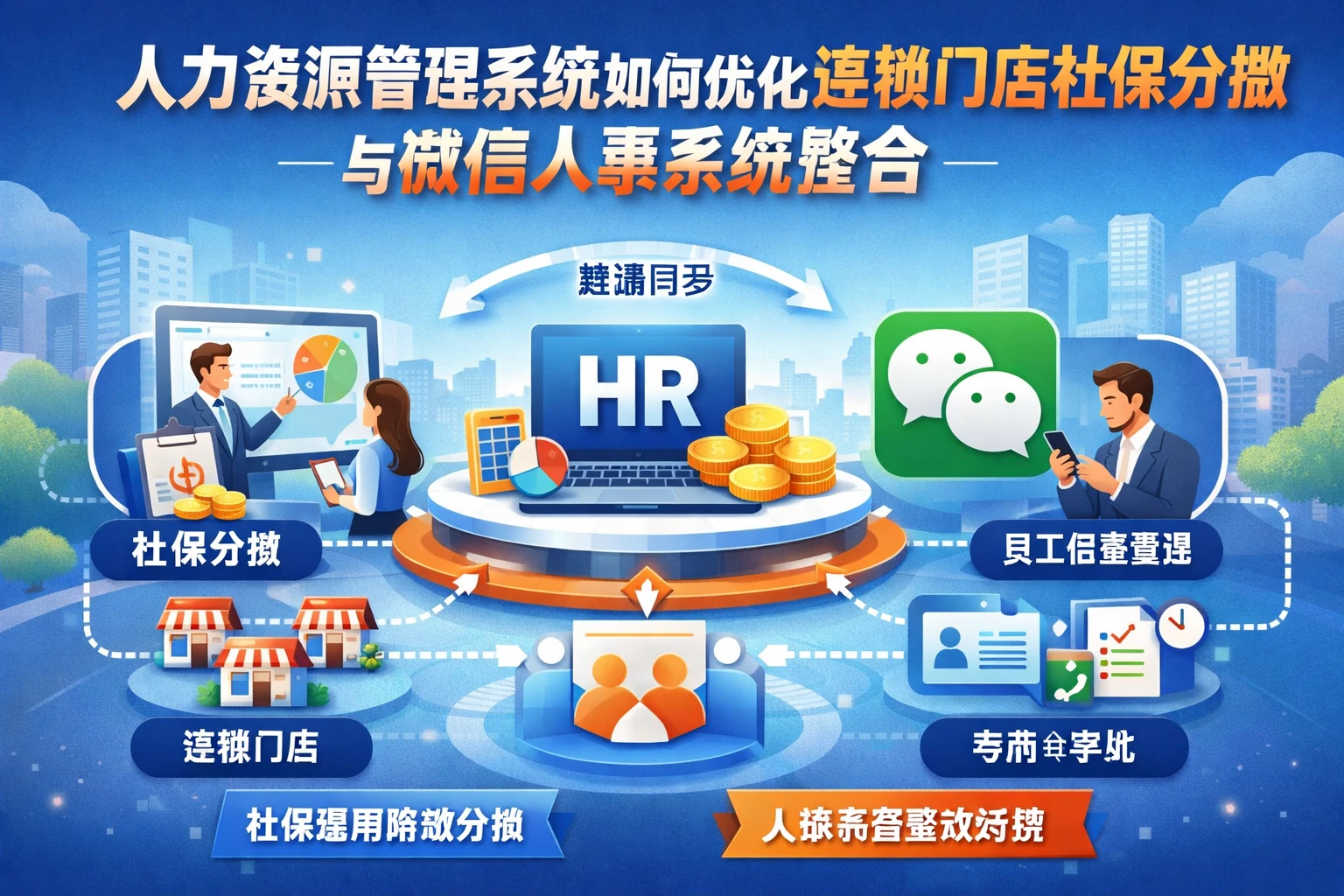 人力资源管理系统如何优化连锁门店社保分摊与微信人事系统整合