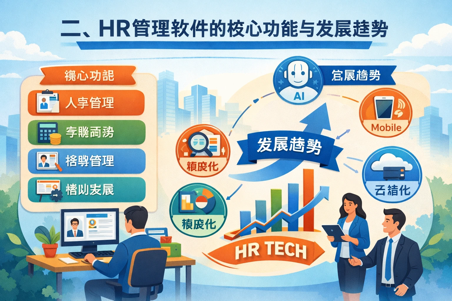 二、HR管理软件的核心功能与发展趋势