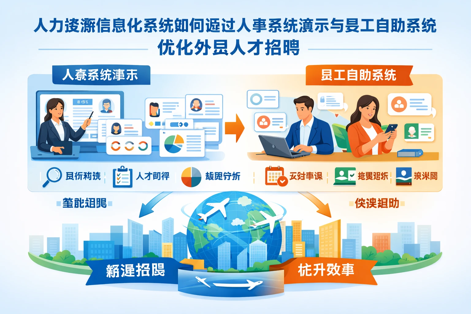 人力资源信息化系统如何通过人事系统演示与员工自助系统优化外贸人才招聘