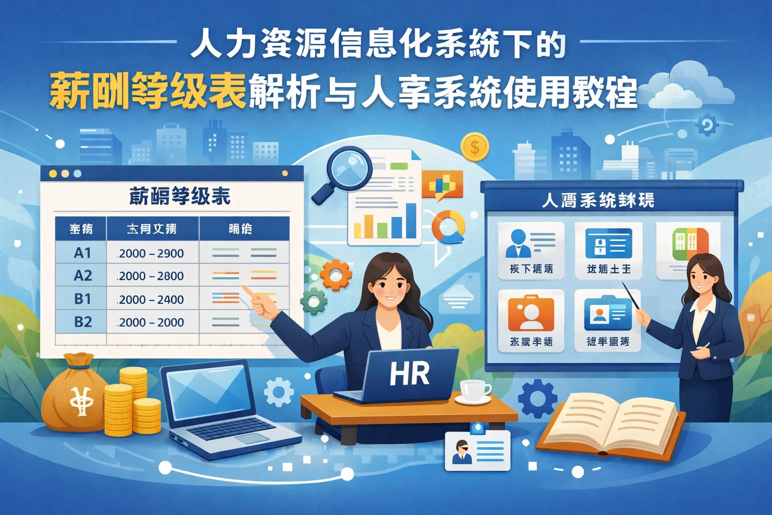 人力资源信息化系统下的薪酬等级表解析与人事系统使用教程