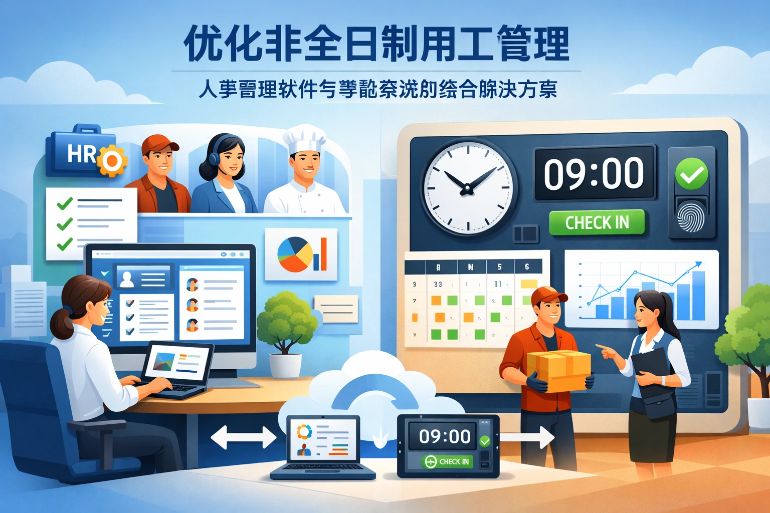 优化非全日制用工管理：人事管理软件与考勤系统的综合解决方案