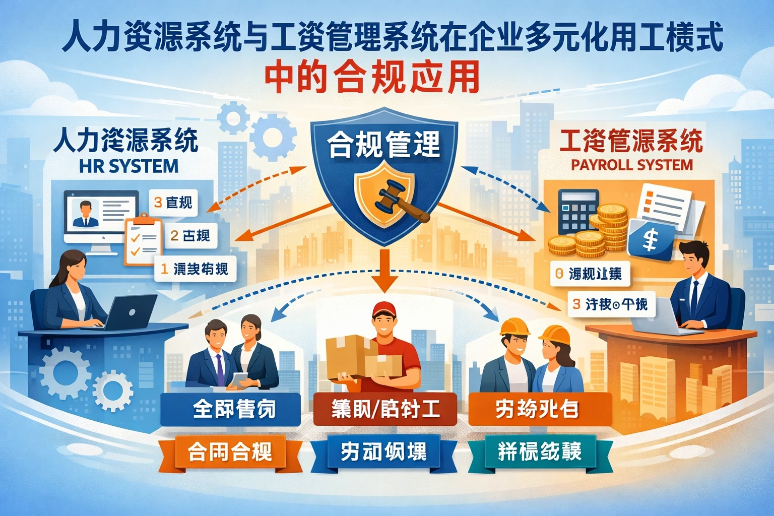 人力资源系统与工资管理系统在企业多元化用工模式中的合规应用
