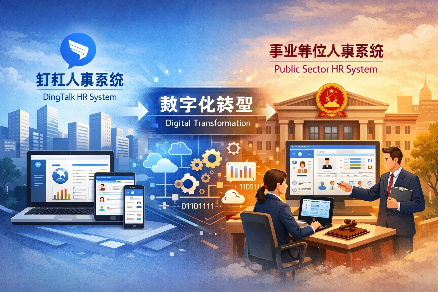 HR系统革新：从钉钉人事系统到事业单位人事系统的数字化转型之路