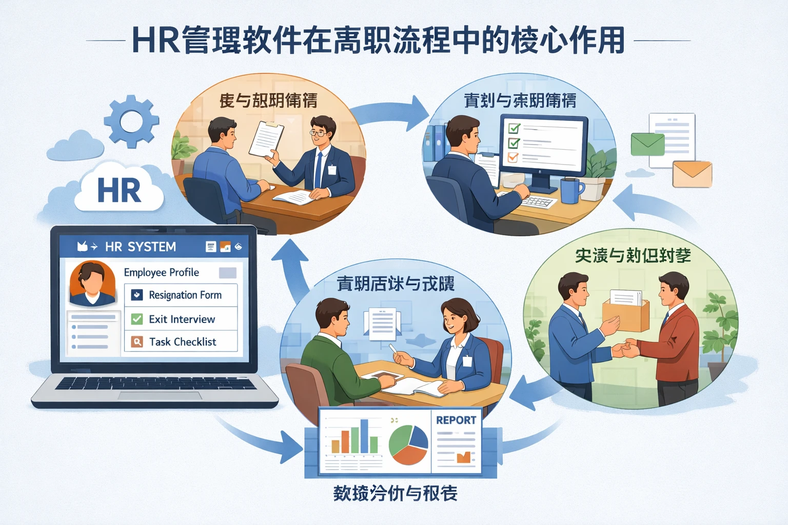 HR管理软件在离职流程中的核心作用