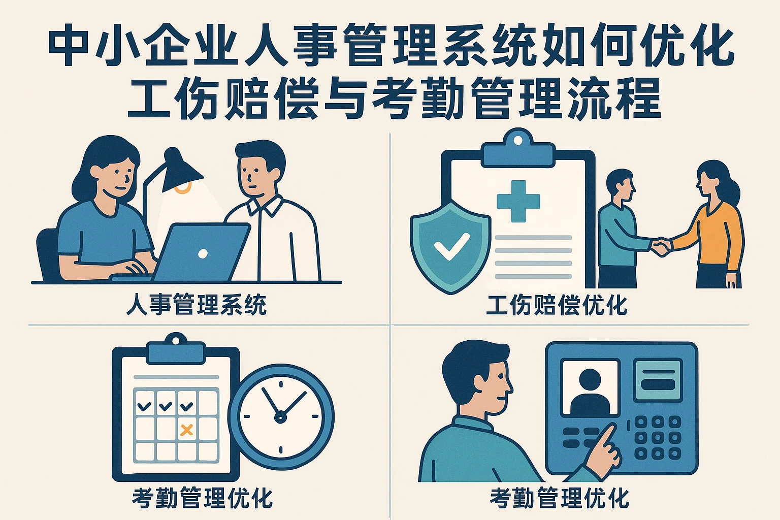 中小企业人事管理系统如何优化工伤赔偿与考勤管理流程