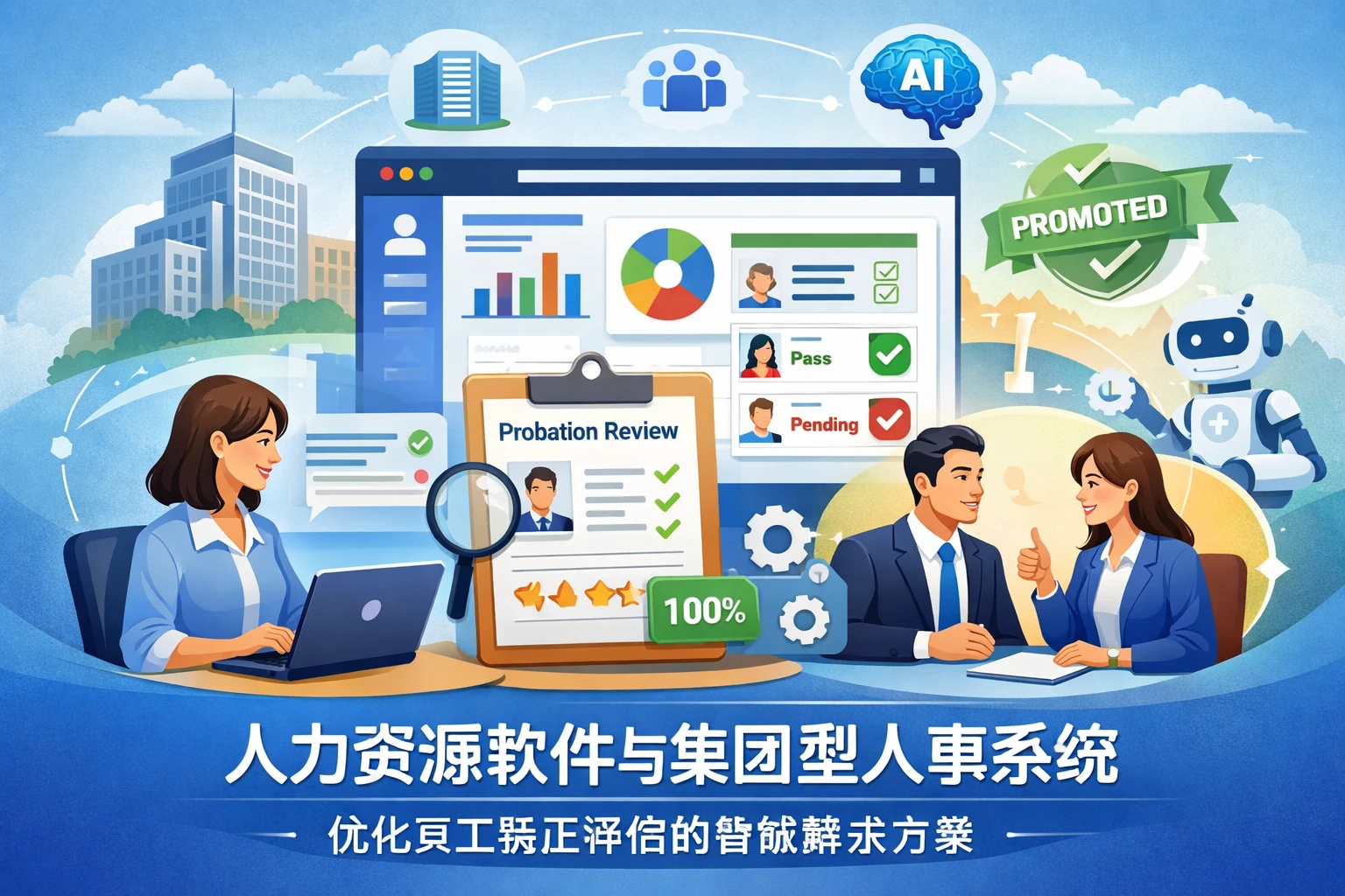 人力资源软件与集团型人事系统：优化员工转正评估的智能解决方案