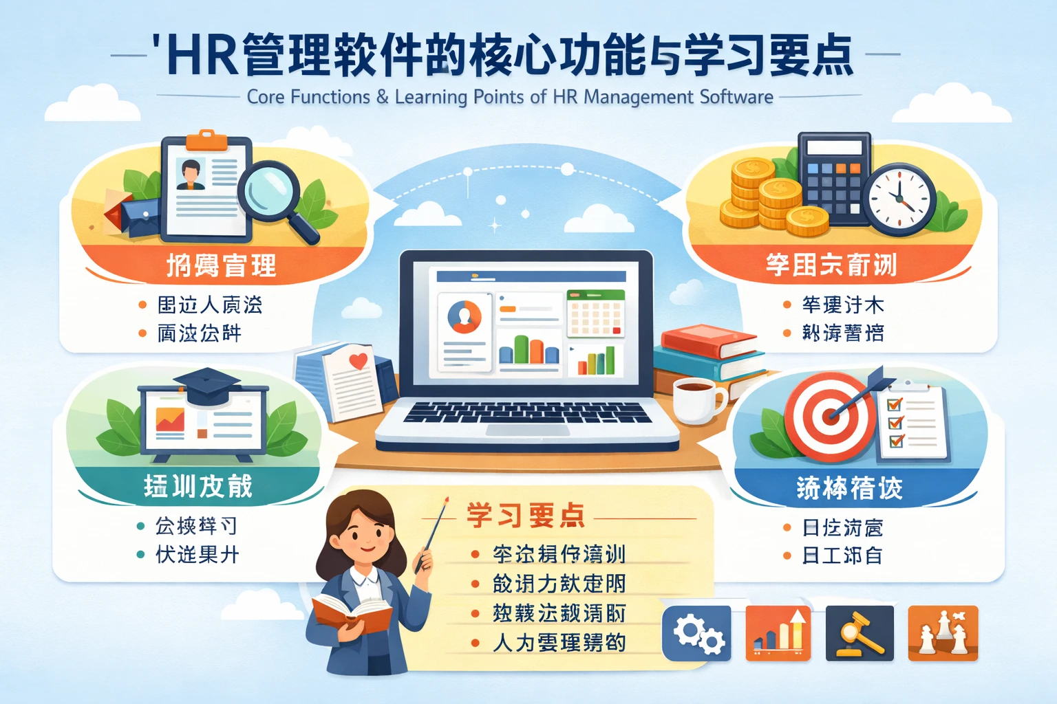 HR管理软件的核心功能与学习要点