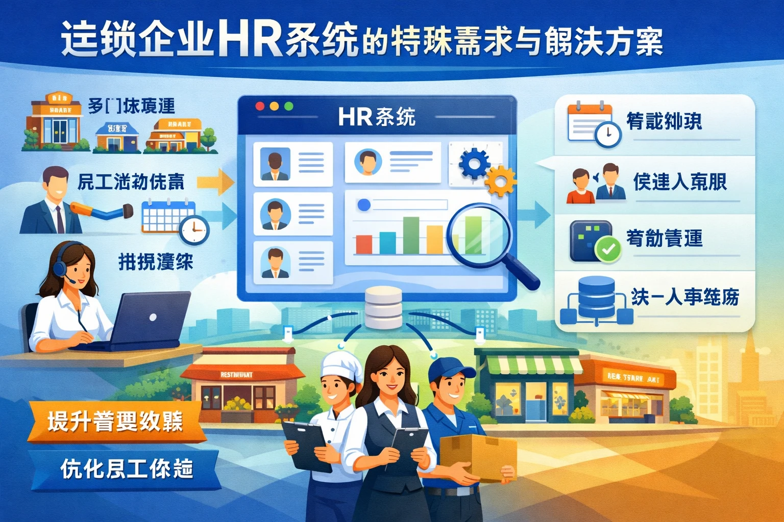 连锁企业HR系统的特殊需求与解决方案