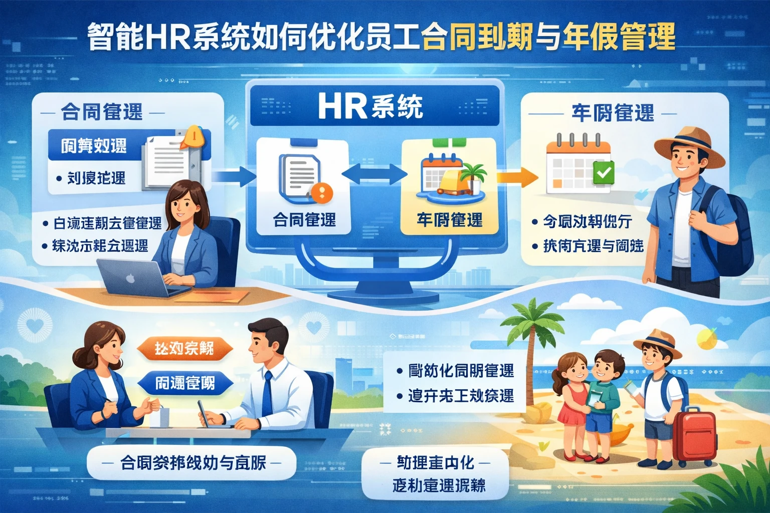 智能HR系统如何优化员工合同到期与年假管理
