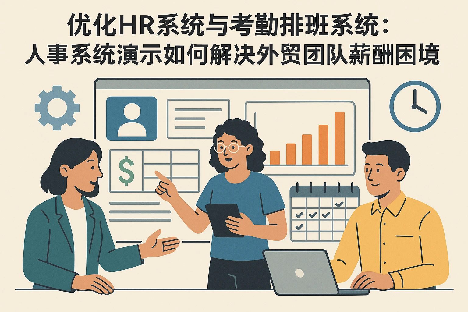 优化HR系统与考勤排班系统:人事系统演示如何解决外贸团队薪酬困境