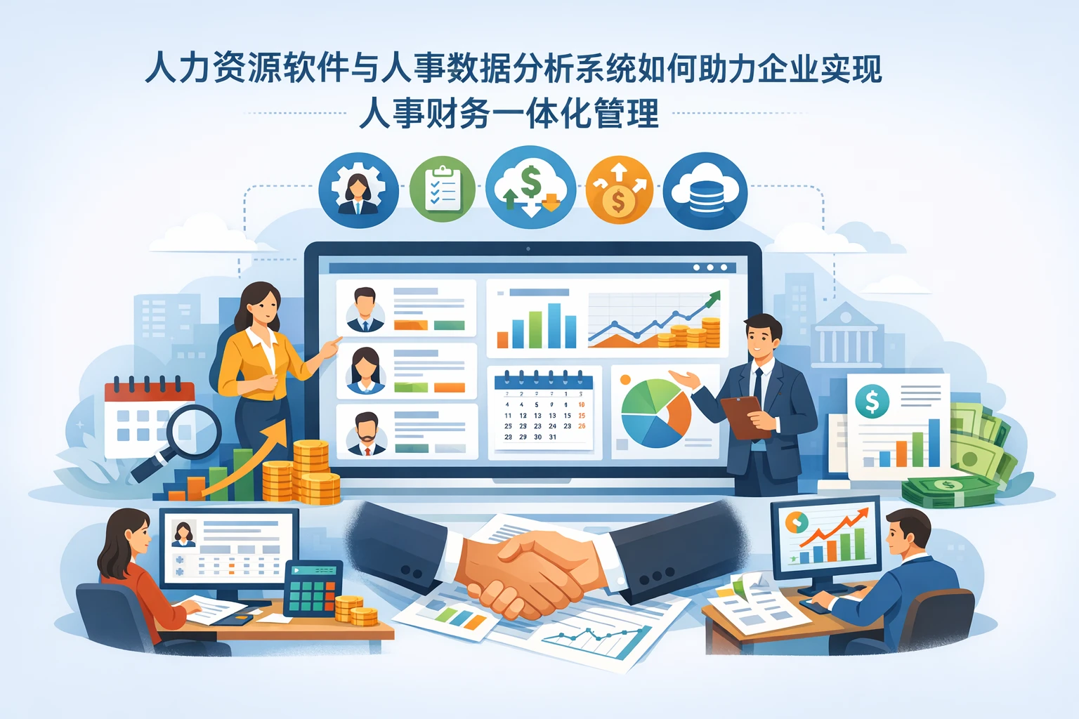 人力资源软件与人事数据分析系统如何助力企业实现人事财务一体化管理