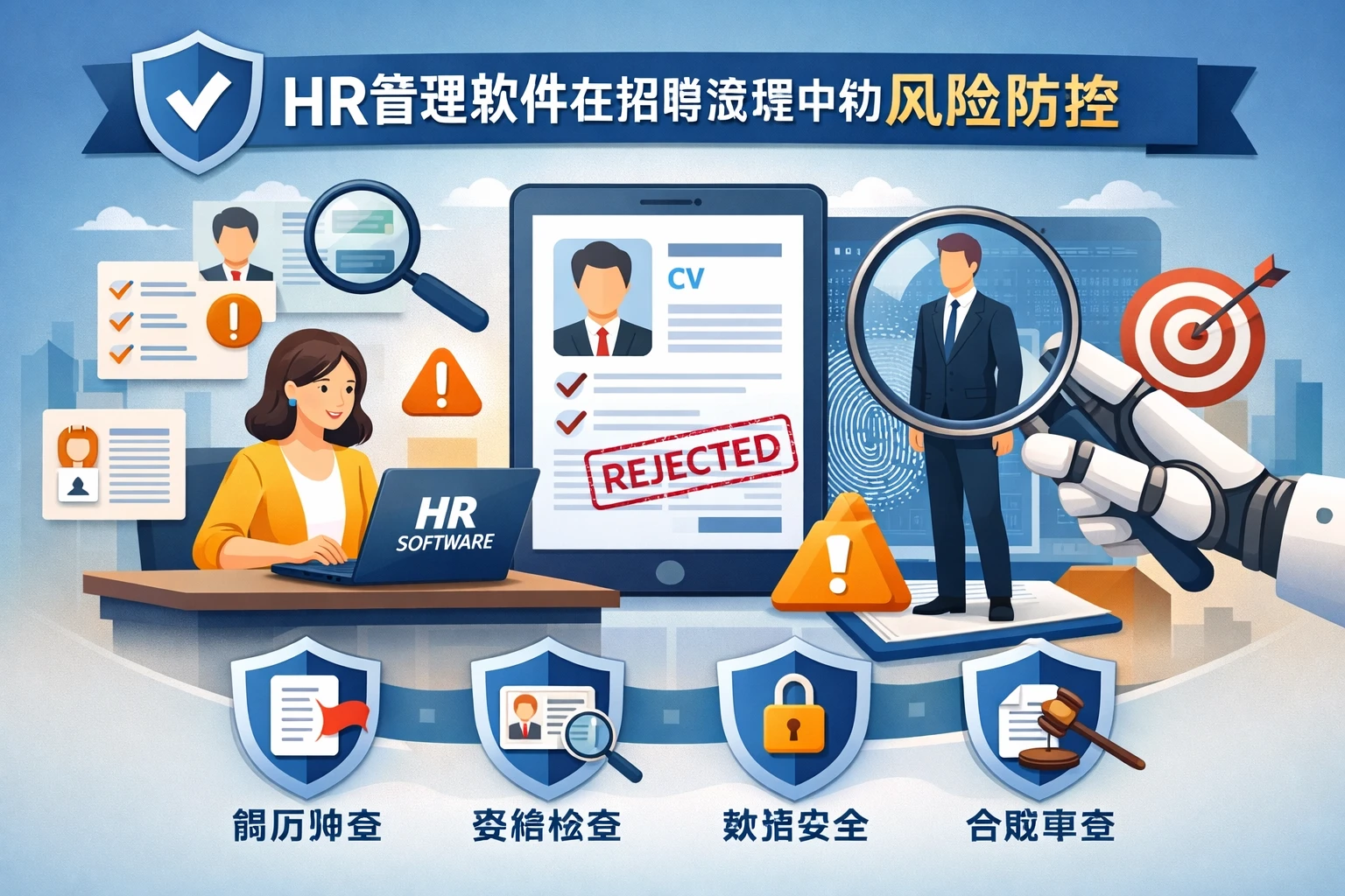 HR管理软件在招聘流程中的风险防控