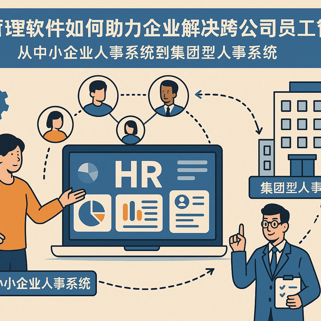 HR管理软件如何助力企业解决跨公司员工管理难题——从中小企业人事系统到集团型人事系统