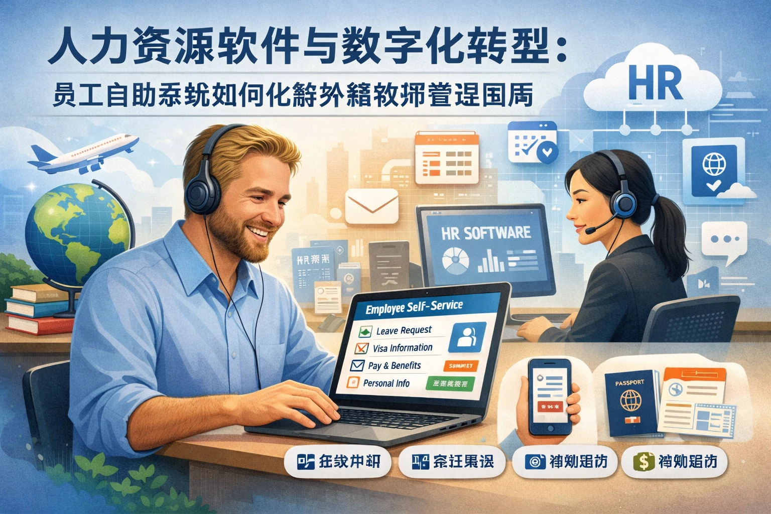 人力资源软件与数字化转型：员工自助系统如何化解外籍教师管理困局