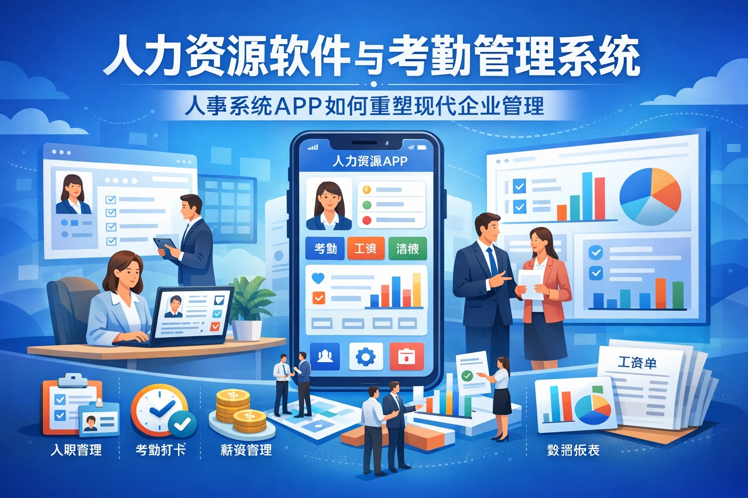 人力资源软件与考勤管理系统:人事系统APP如何重塑现代企业管理