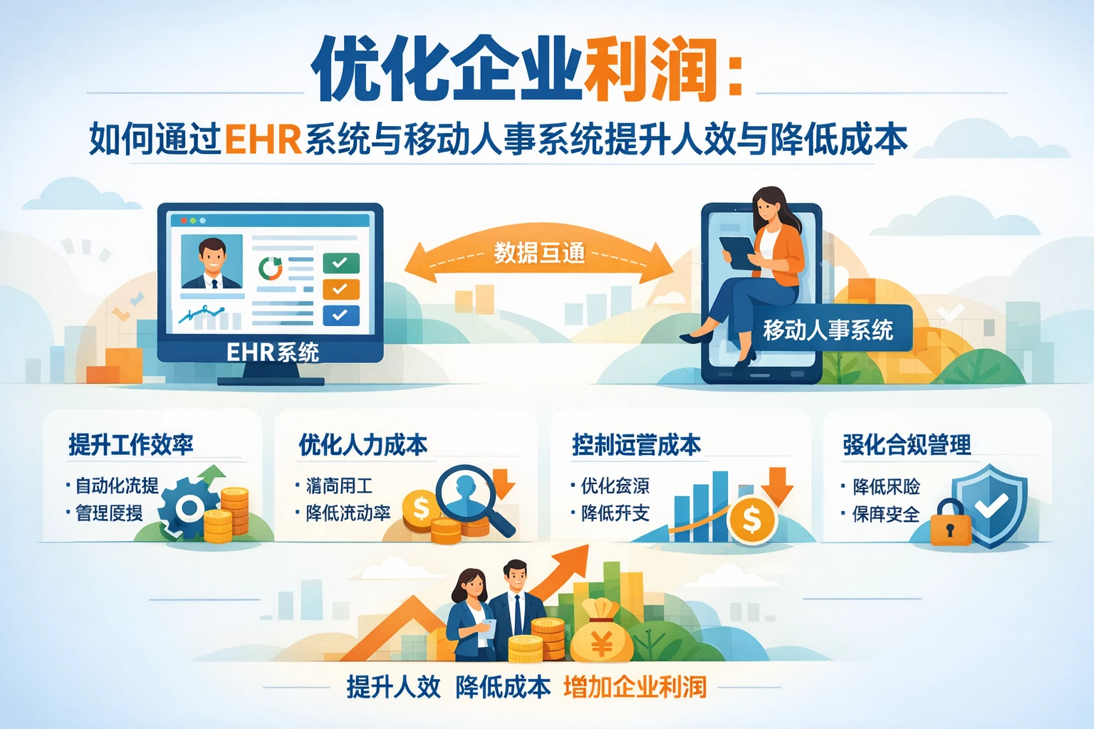 优化企业利润:如何通过EHR系统与移动人事系统提升人效与降低成本