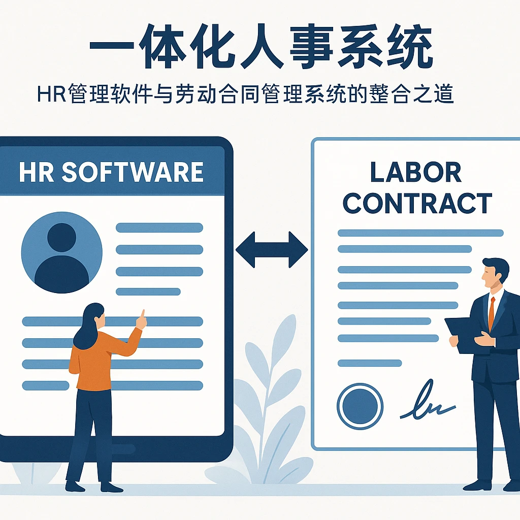 一体化人事系统:HR管理软件与劳动合同管理系统的整合之道