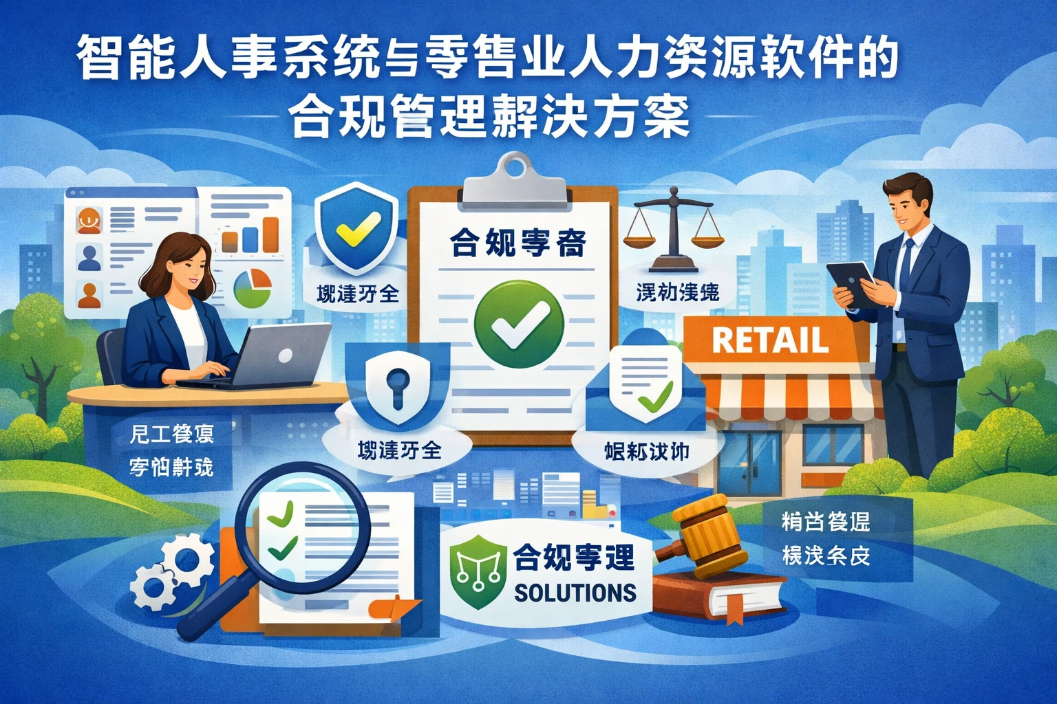 智能人事系统与零售业人力资源软件的合规管理解决方案
