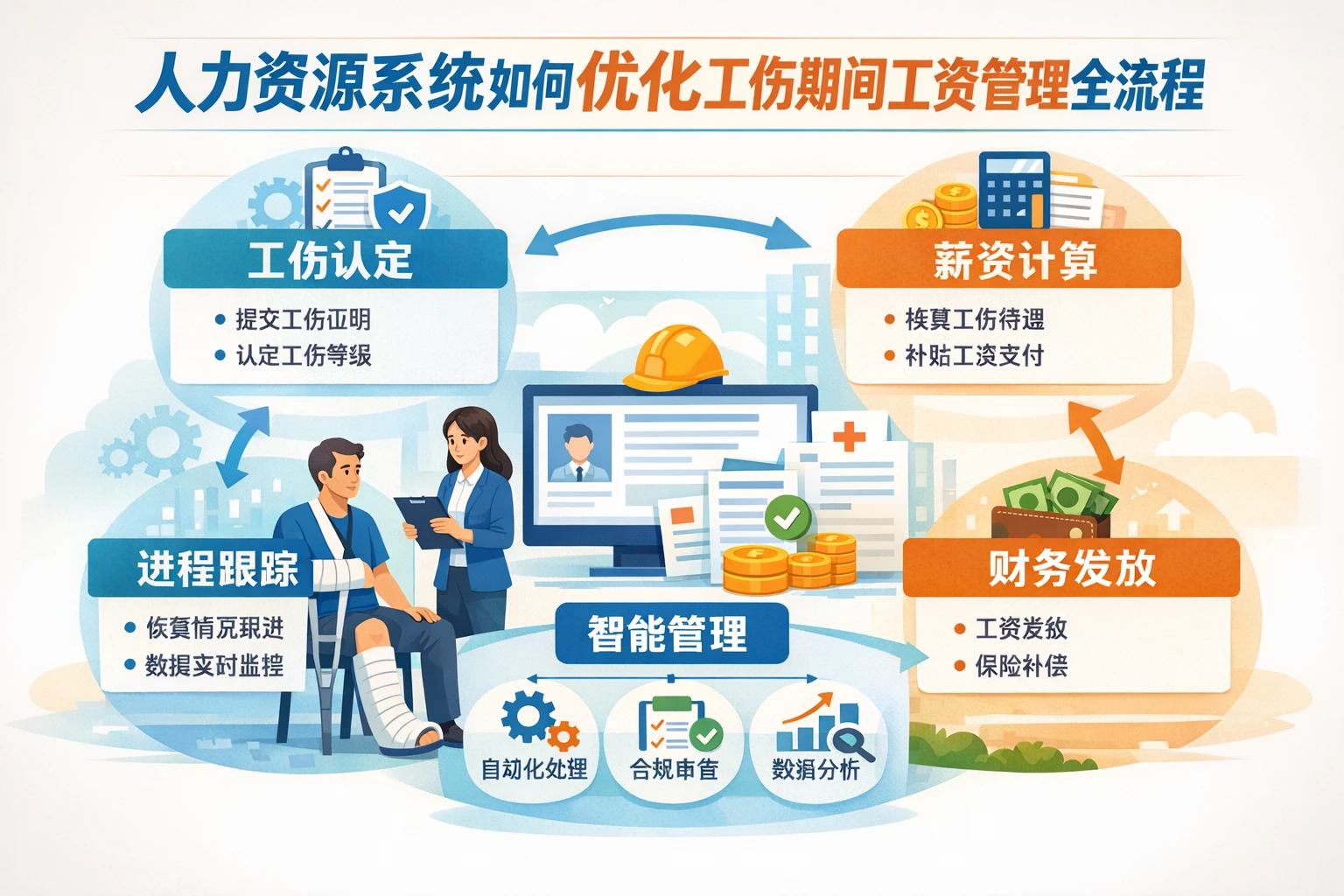 人力资源系统如何优化工伤期间工资管理全流程
