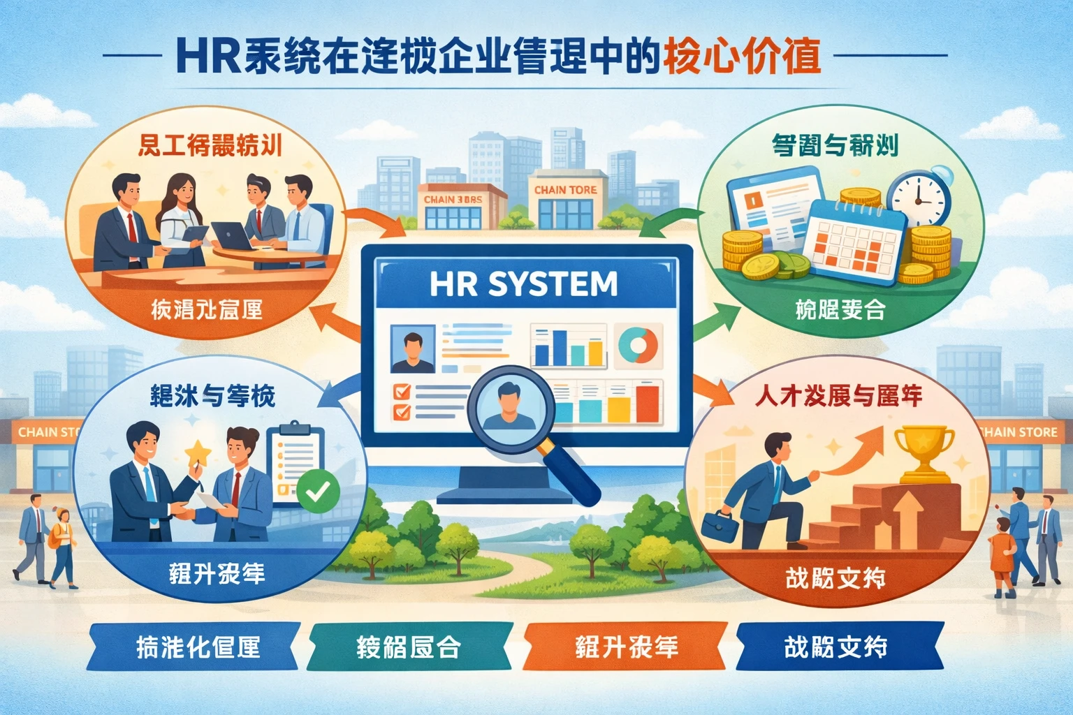 HR系统在连锁企业管理中的核心价值