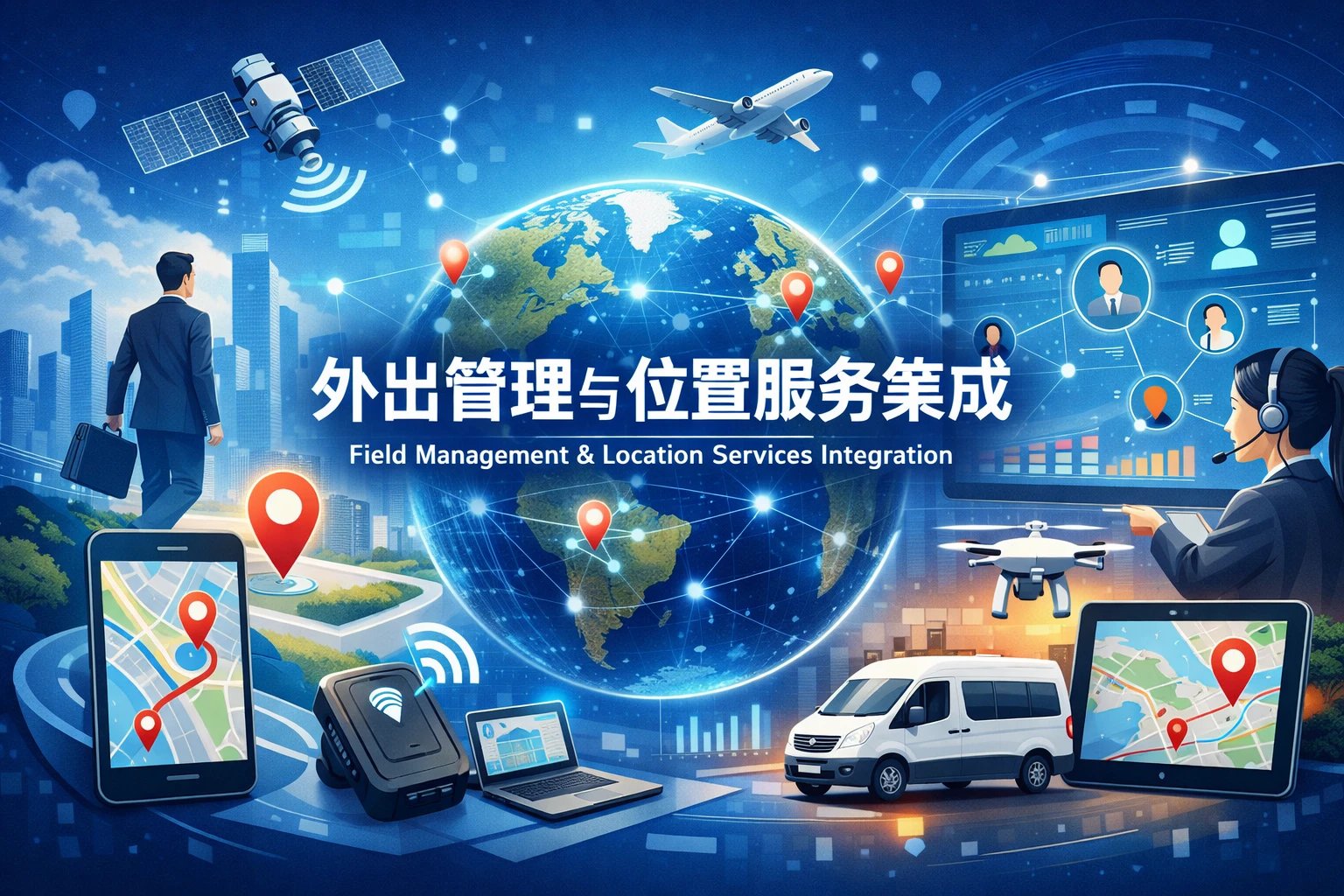 外出管理与位置服务集成