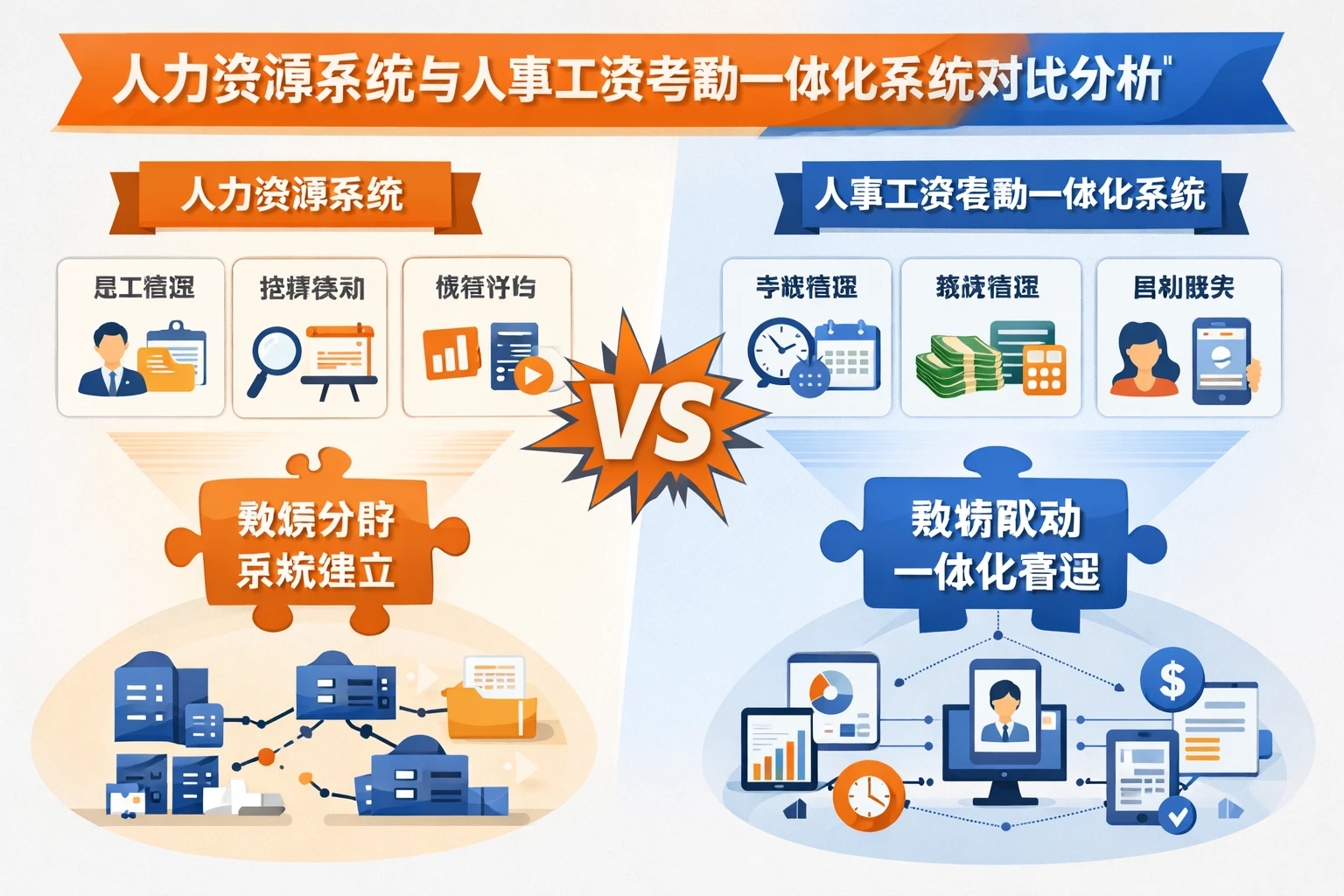 人力资源系统与人事工资考勤一体化系统对比分析