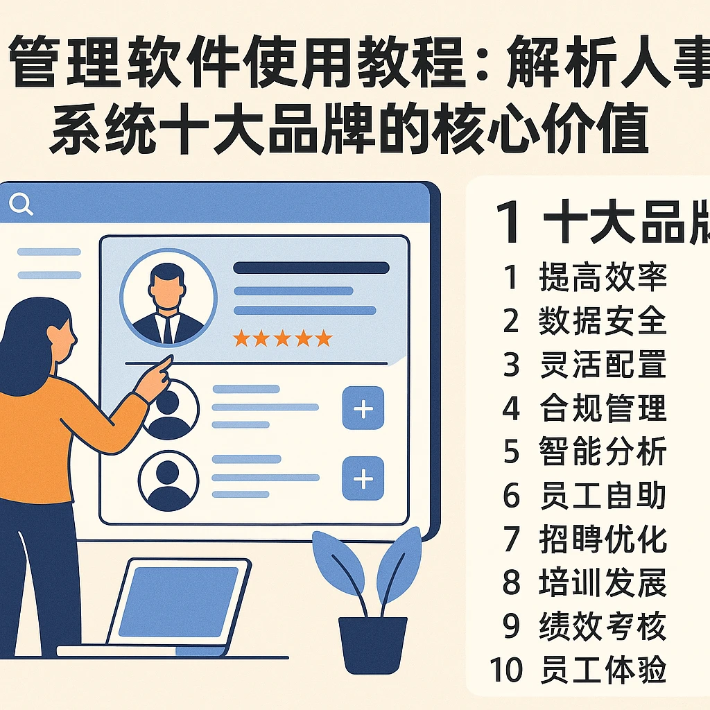 HR管理软件使用教程：解析人事系统十大品牌的核心价值