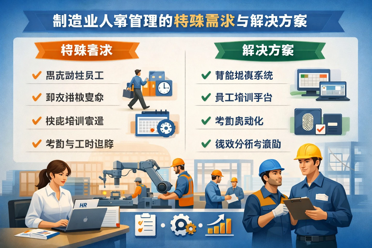 制造业人事管理的特殊需求与解决方案