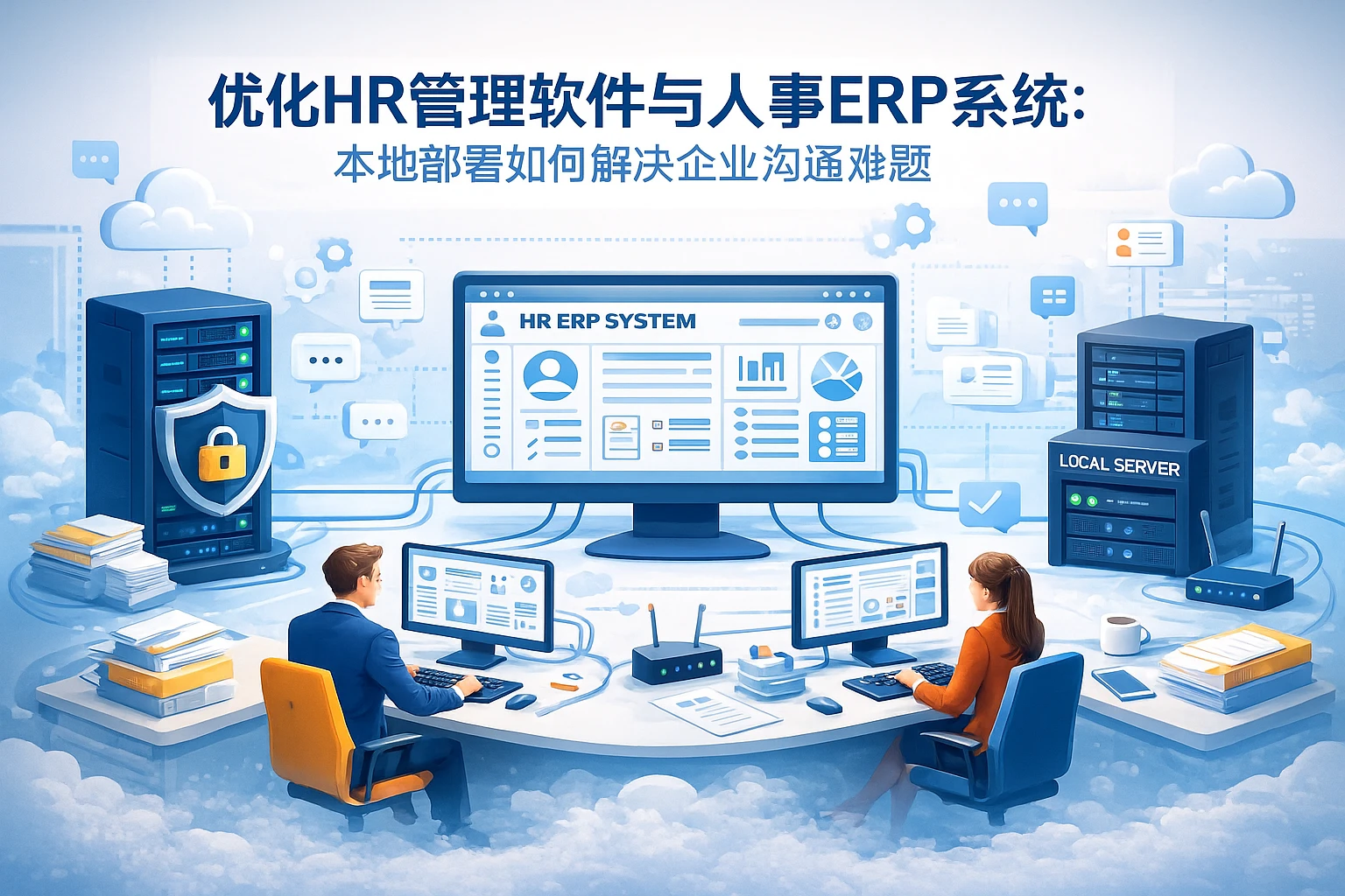 优化HR管理软件与人事ERP系统：本地部署如何解决企业沟通难题