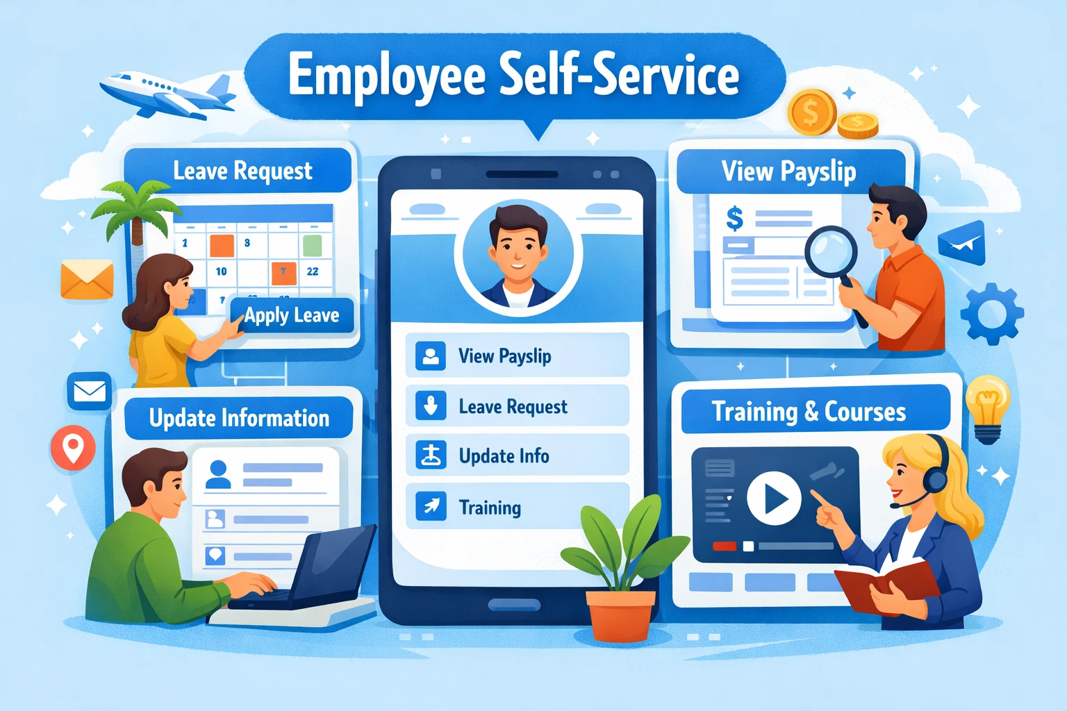 员工自助服务功能