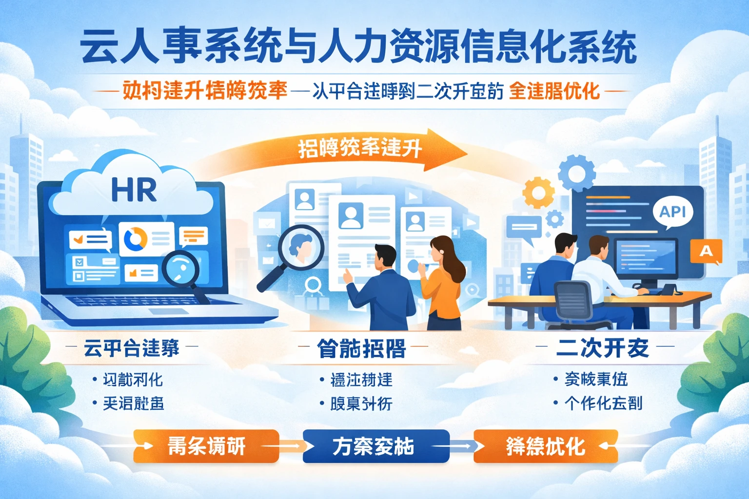云人事系统与人力资源信息化系统如何提升招聘效率——从平台选择到二次开发的全链路优化