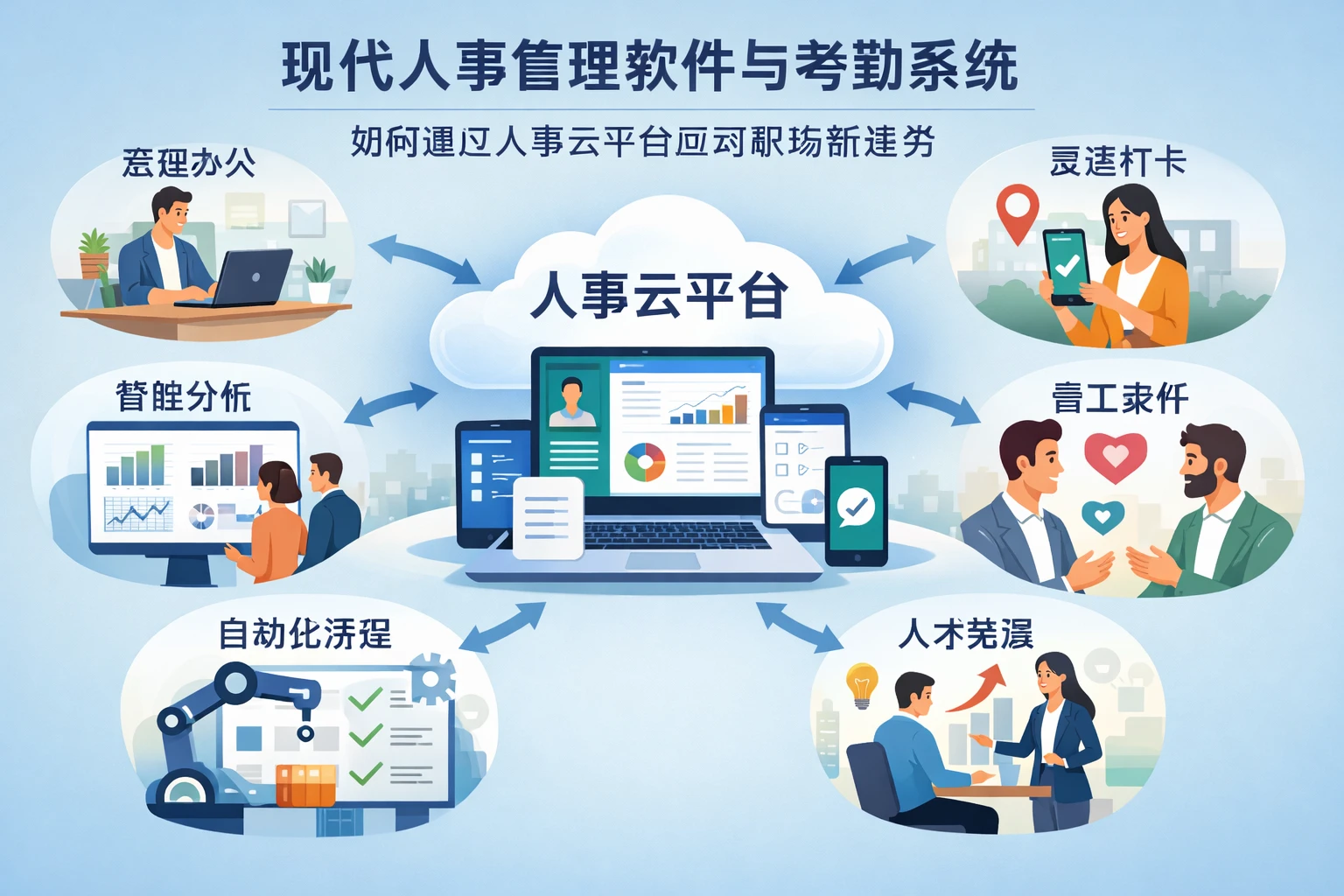 现代人事管理软件与考勤系统如何通过人事云平台应对职场新趋势