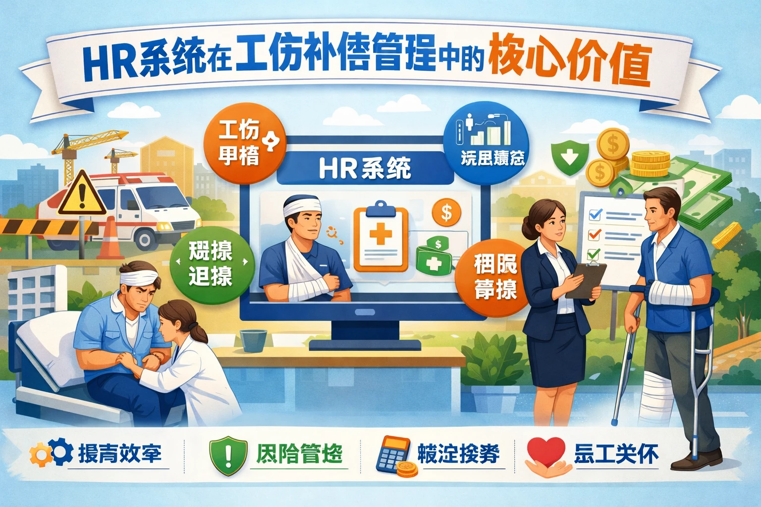 HR系统在工伤补偿管理中的核心价值