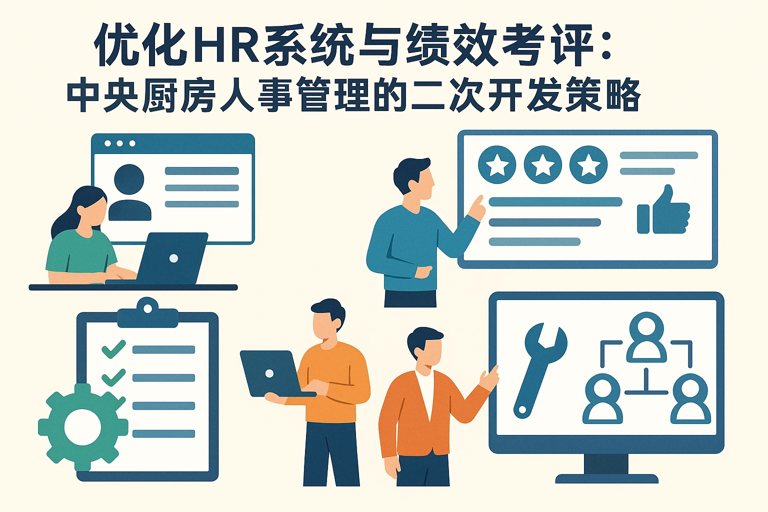 优化HR系统与绩效考评：中央厨房人事管理的二次开发策略