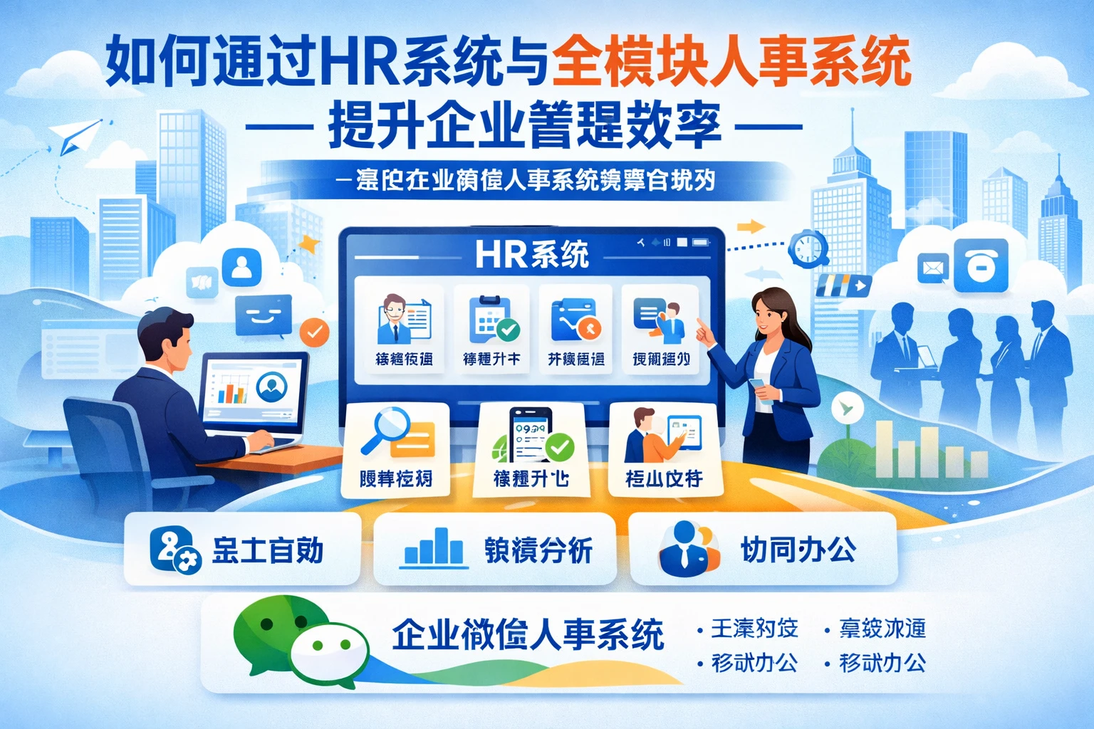 如何通过HR系统与全模块人事系统提升企业管理效率——兼论企业微信人事系统的整合优势