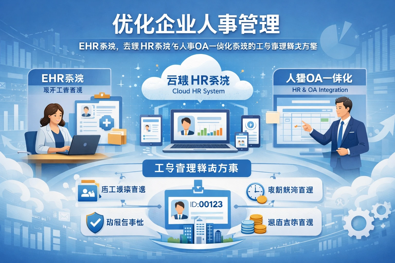 优化企业人事管理：EHR系统、云端HR系统与人事OA一体化系统的工号管理解决方案