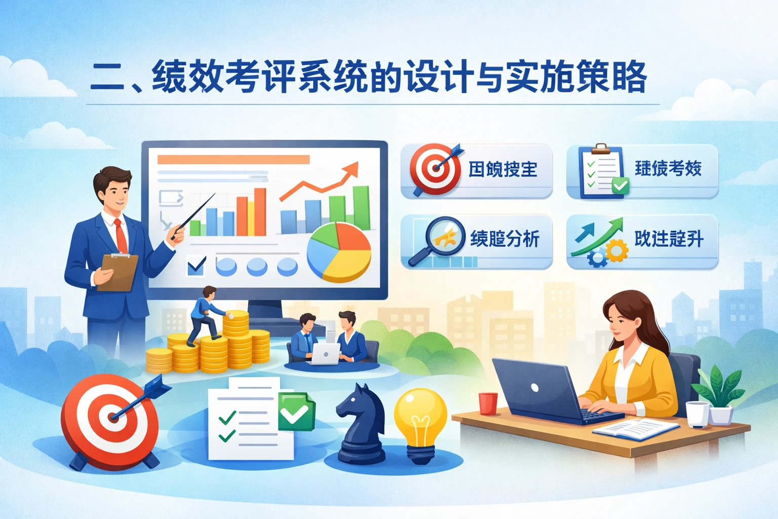 二、绩效考评系统的设计与实施策略
