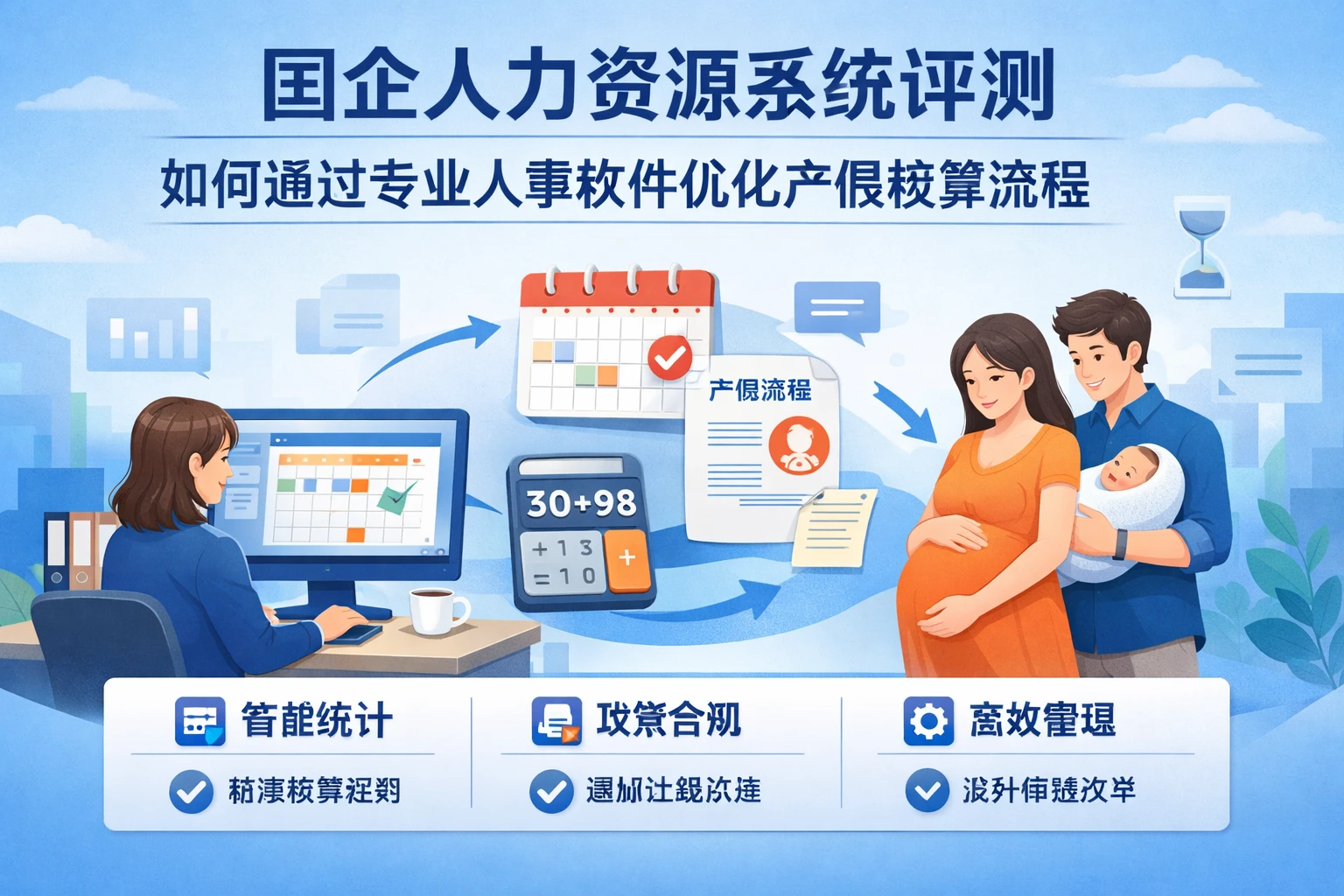 国企人力资源系统评测：如何通过专业人事软件优化产假核算流程