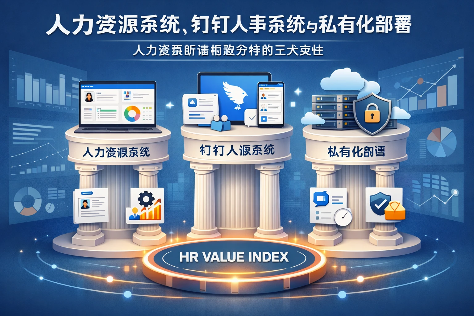 人力资源系统、钉钉人事系统与私有化部署：人力资源价值指数分析的三大支柱