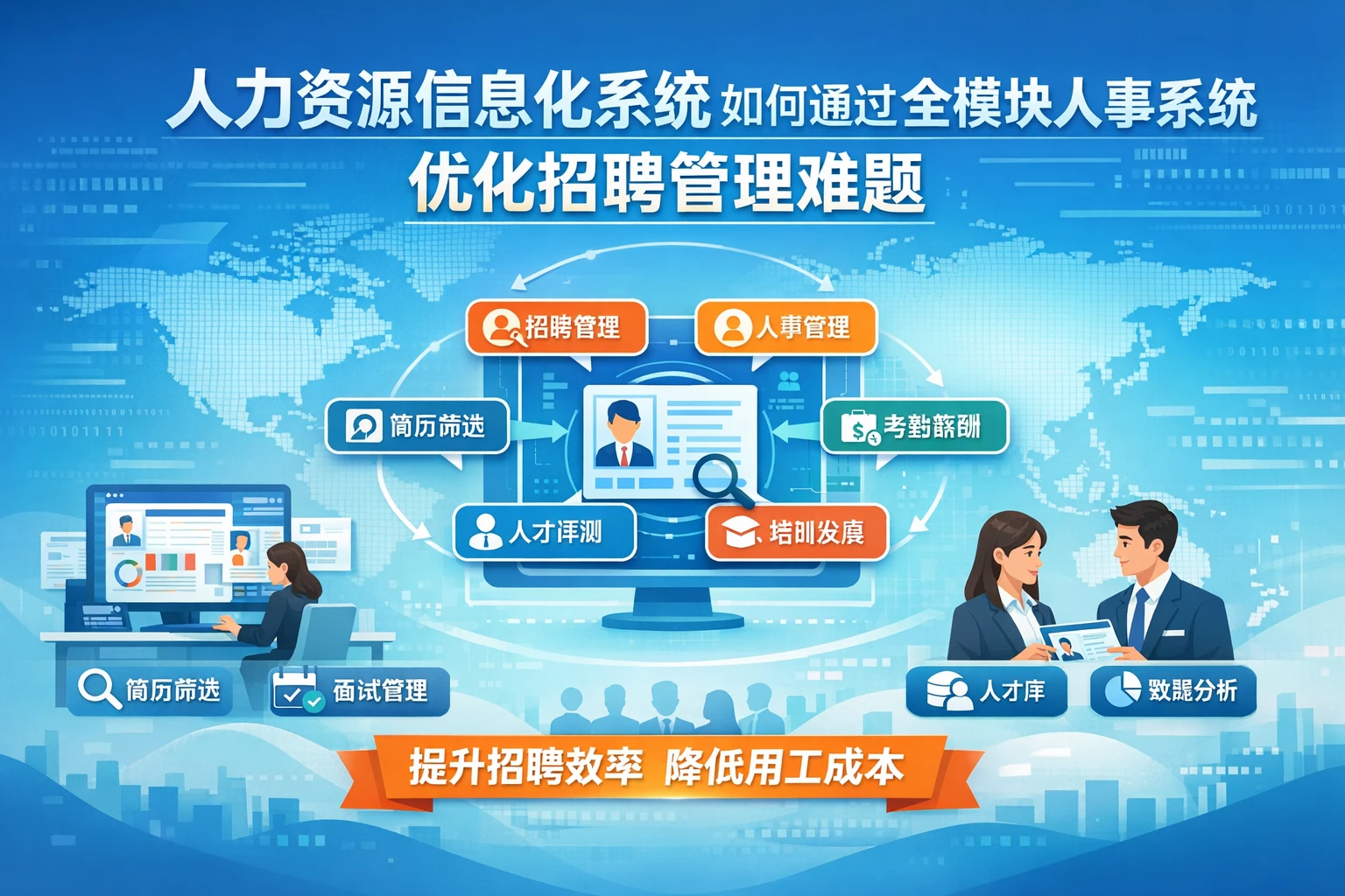 人力资源信息化系统如何通过全模块人事系统优化招聘管理难题