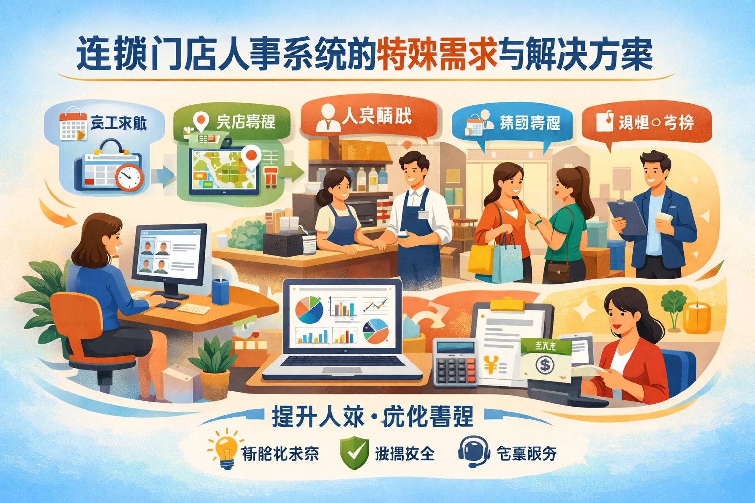 连锁门店人事系统的特殊需求与解决方案