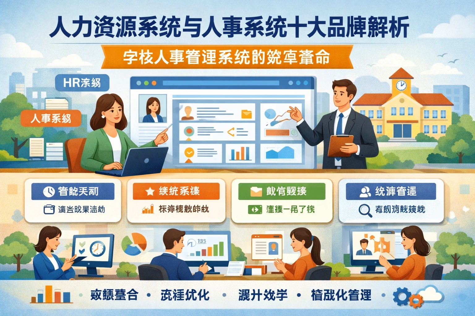 人力资源系统与人事系统十大品牌解析:学校人事管理系统的效率革命