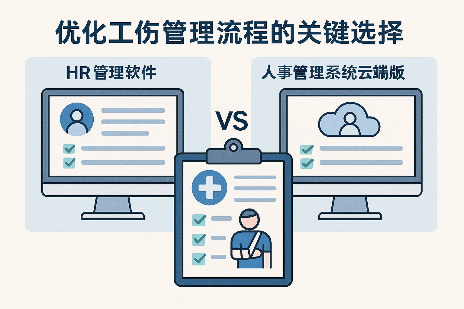 HR管理软件与人事管理系统云端版对比：优化工伤管理流程的关键选择