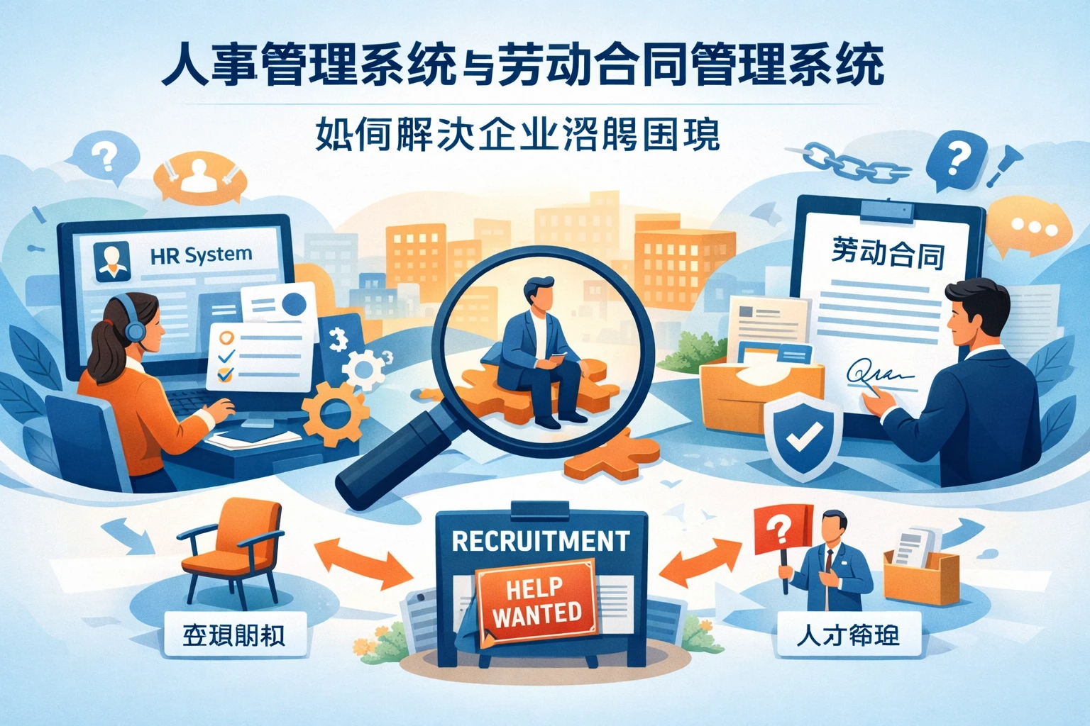 人事管理系统与劳动合同管理系统如何解决企业招聘困境